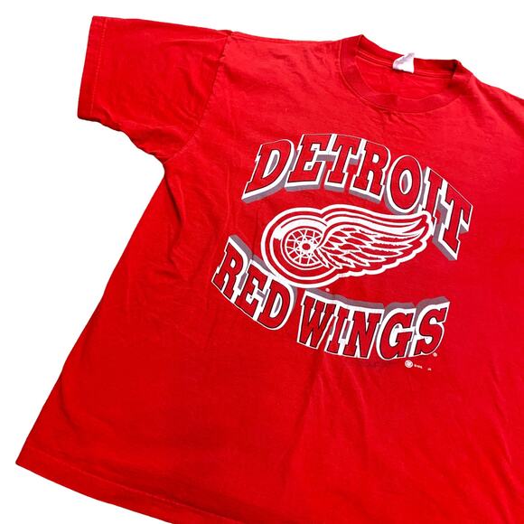 Vintage Detroit Red Wings Hockey 90s Graphic Tee Shirt XXL - Picture 2 of 6